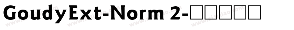 GoudyExt-Norm 2字体转换
